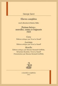 Fictions brèves, 1833 : Cora, Lavinia et Metella