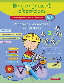 BLOC DE JEUX ET D'EXERCICES : j'apprends les nombres et les mots
