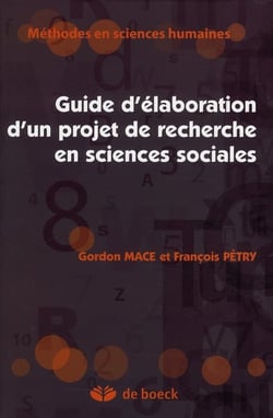 Guide d'élaboration d'un projet de recherche en sciences sociales (4e édition)