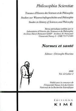 Philosophia Scientiae T. 12 / 2 2008 : Normes et Sante