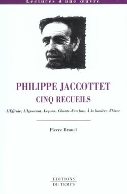 Lectures d'une oeuvre - philippe jaccottet