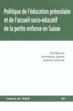 Politique de l'éducation préscolaire et de l'accueil socioéducatif de la petite enfance en Suisse