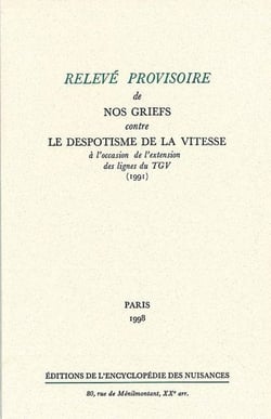 À l'occasion de l'extension des lignes du TGV - alliance pour l'opposition à toutes les nuisances