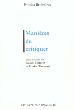 Manières de critiquer