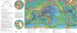 Carte physiographique du monde au 1/50 m
