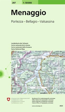 Menaggio - carta nazionale delle svizzera