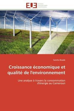 Croissance economique et qualite de l'environnement - une analyse a travers la consommation d'energi