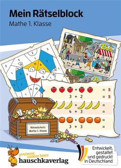 Mein Rätselblock Mathe 1. Klasse : A5-Übungsblock