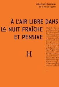 À l'air libre dans la nuit fraiche et pensive