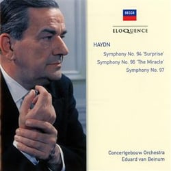 Symphonie n°94 'la surprise' - symphonie n°96 'le miracle' - symphonie n°97