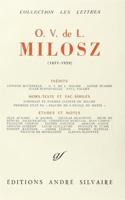 O. V. de L. Milosz, 1877-1939