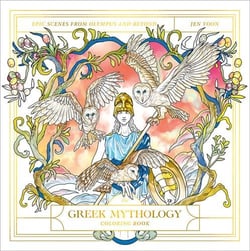 THE GREEK MYTHOLOGY COLORING BOOK - EPIC SCENES FROM OLYMPUS AND BEYOND
