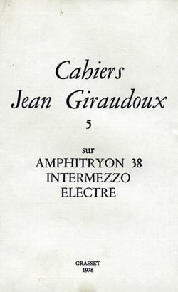 CAHIERS JEAN GIRAUDOUX Tome 5