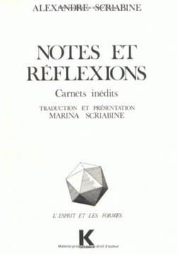 Notes et réflexions : Carnets inédits
