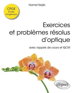Exercices et problèmes résolus d'optique : Avec rappels de cours et QCM
