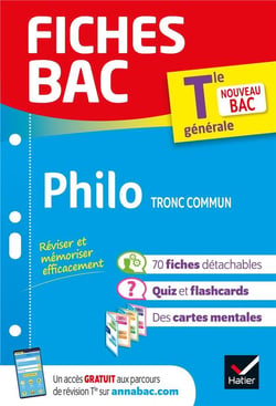 Fiches bac : philosophie, tronc commun - terminale