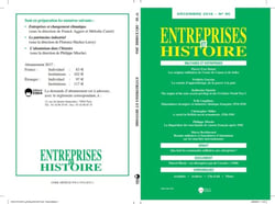 ENTREPRISES ET HISTOIRE 85 DECEMBRE 2016 : MILITAIRES ET ENTREPRISES
