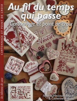 Au fil du temps qui passe - cartonnage et broderie point de croix