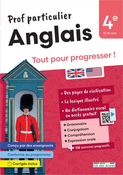 Prof particulier : Anglais : 4e - Tout pour progresser !