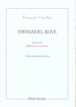 Emmanuel bove contexte references et ecriture