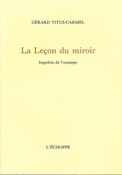 Leçon du miroir : imprécis de l'estampe