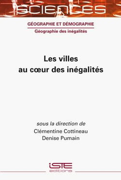 Les villes au c?ur des ine´galite´s