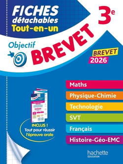 Objectif brevet : 3e - Fiches détachables Tout-en-un (édition 2026)