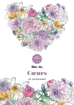 Les minis-blocs d'Art-thérapie Coeurs