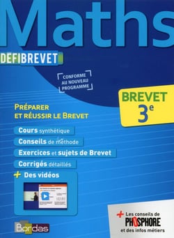 DEFIBREVET : mathématiques - 3e (édition 2016)
