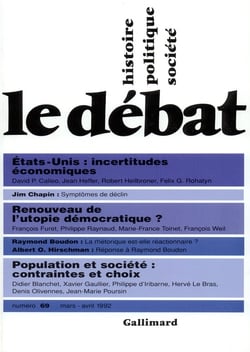 Revue le débat t.69 - mars 1992