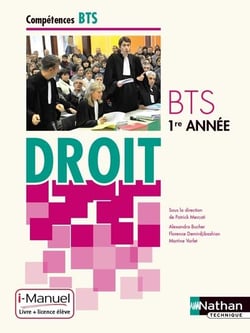 Droit - BTS 1re - i-manuel - livre de l'élève (édition 2014)