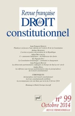 Revue française de droit constitutionnel n.99