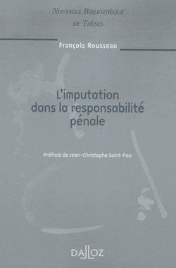 L'imputation dans la responsabilité pénale - Volume 89