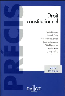 Droit constitutionnel (édition 2017)