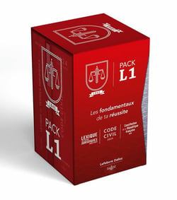 Pack L1 : code civil, lexique des termes juridiques, constitution de la république française (édition 2024)