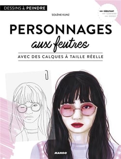 Personnages aux feutres - avec des calques à taille réellle