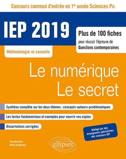 IEP - méthodologie et conseils - thème 1, thème 2 (édition 2019)