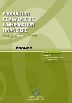 Production et analyse de l'information financière t.1 - énoncé - processus 4 - 1re année - BTS CGO  (5e édition)