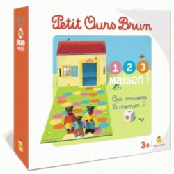 Jeu petit ours brun - 1,2,3, maison !