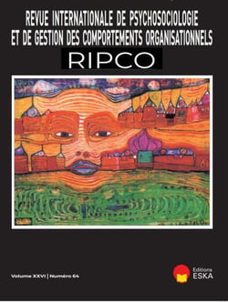 REVUE INTERNATIONALE DE SPYCHOSOCIOLOGIE N°64 VOL XXVI : REVUE INTERNATIONALE DE PSYCHOSOCIOLOGIE N°64 VOL XXVI