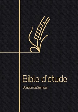 Bible d'étude, version du Semeur : Couverture souple noire, tranche dorée