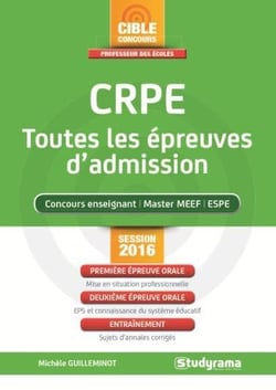 Crpe - toutes les épreuves d'admission - session 2016