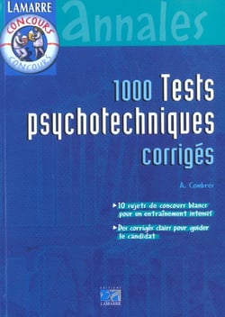 1000 tests psychotechniques corriges nouvelle edition