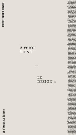 À quoi tient le design