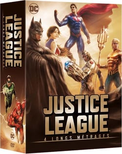 Justice League - 4 longs métrages : Le paradoxe Flashpoint + Le Trône de l'Atlantide + Dieux et monstres + vs les Teen Titans