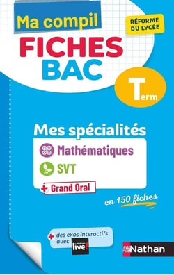 Ma compil fiches bac : mathématiques, SVT - spécialités - terminale (édition 2021)