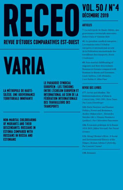 RECEO (revue d'études comparatives Est-Ouest) n.50/4