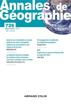 Annales de géographie - N°726 2 2019 Varia