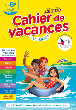Cahier de vacances : été 2020 - de la 6e à la 5e