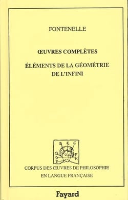Oeuvres complètes - éléments de la géométrie de l'infini